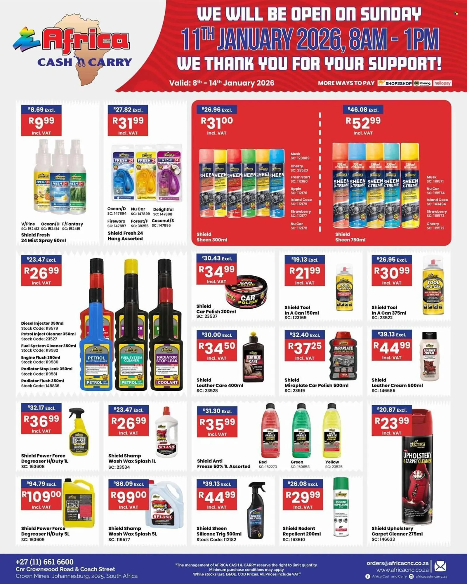 Africa Cash and Carry catalogue from 8 January to 11 January 2026 - Catalogue Page 29