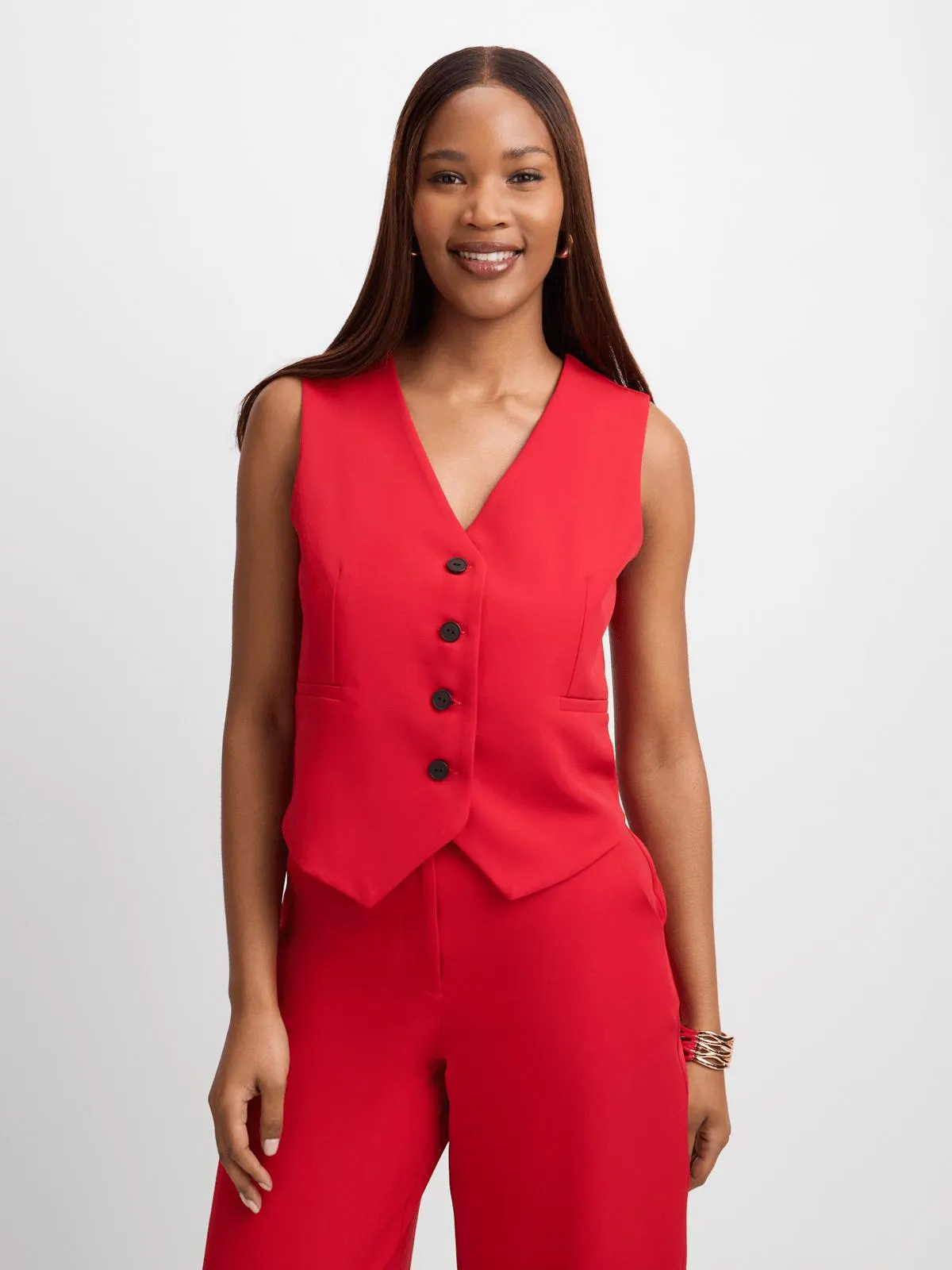 Jet Women's Set Red Waistcoat