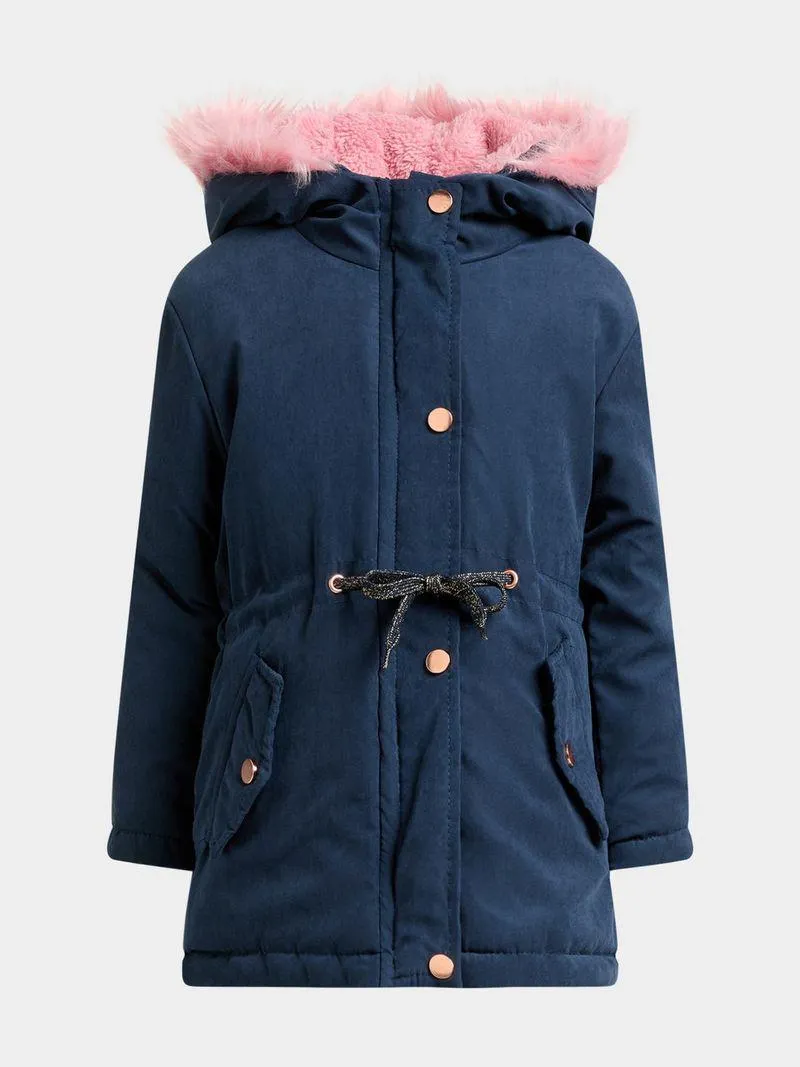 Jet Younger Girls Navy Jacket