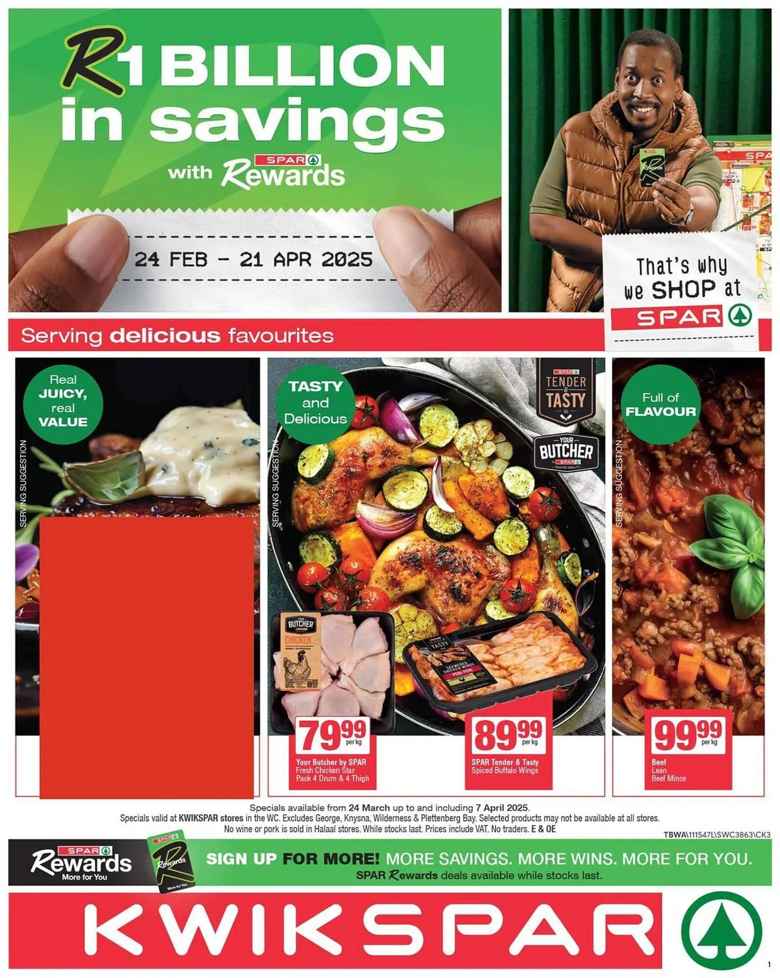 KwikSpar catalogue from 24 March to 21 April 2025 - Catalogue Page 1