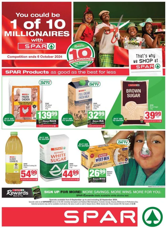 Specials SuperSpar from 13 September to 22 September 2024 - Catalogue Page 1