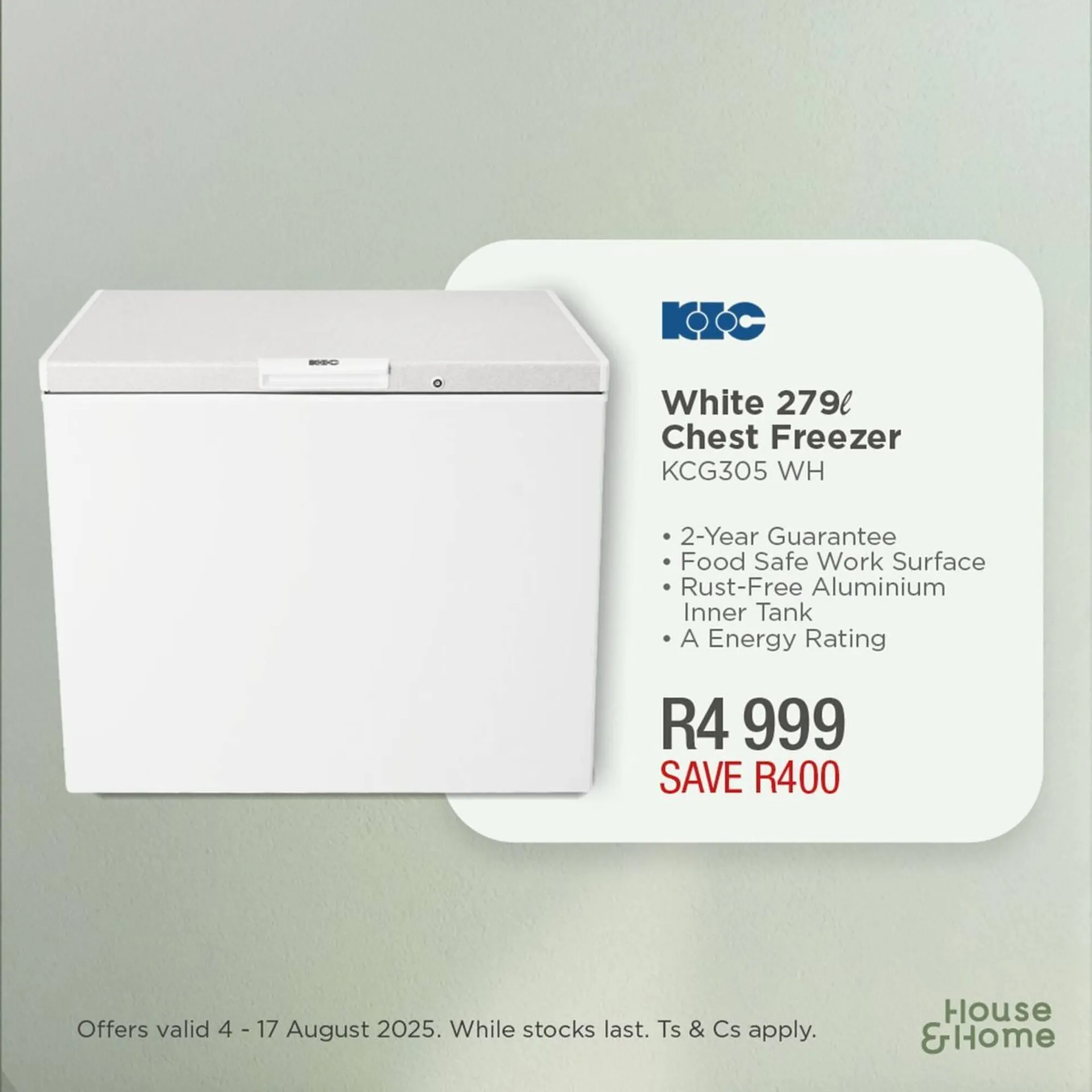 House & Home catalogue from 4 August to 17 August 2025 - Catalogue Page 5