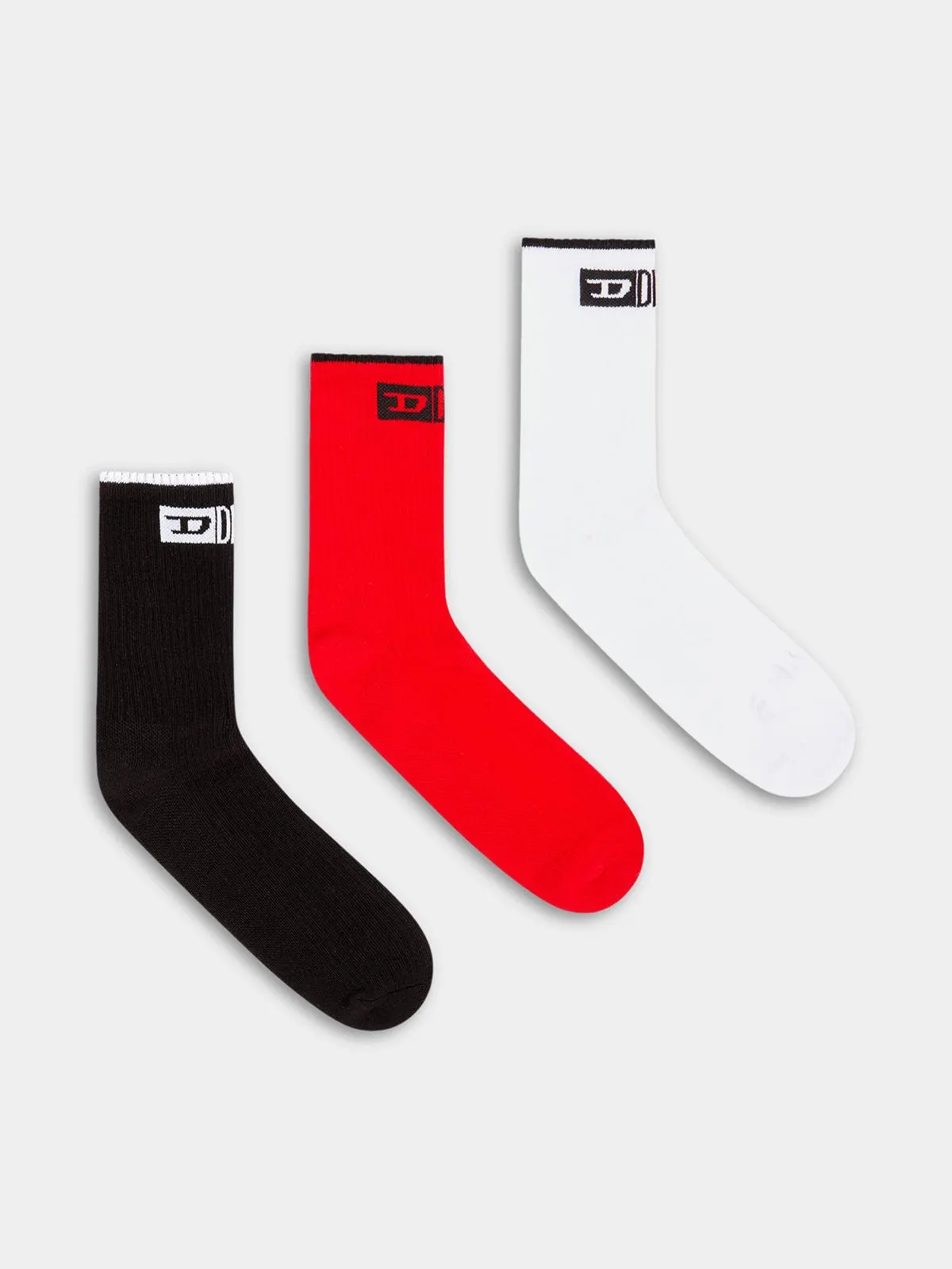 Men's Diesel Skm-D-Division-Mid-Cut-Cushioned-Sock