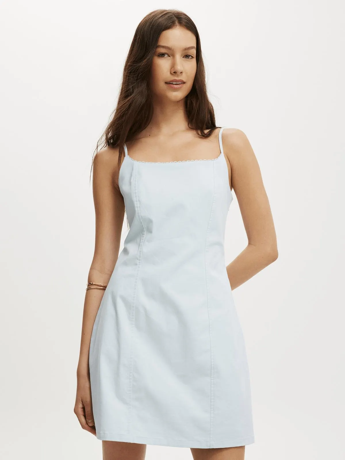 Women's Cotton On Blue Seam Detailed Mini Dress