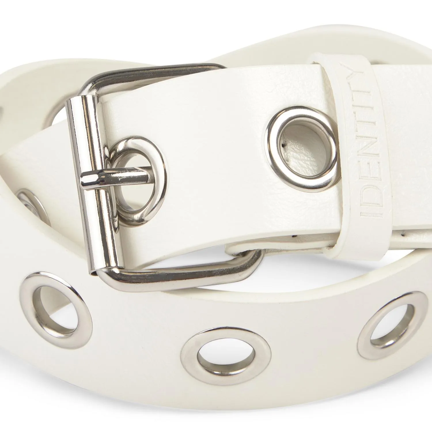White Eyelet Belt