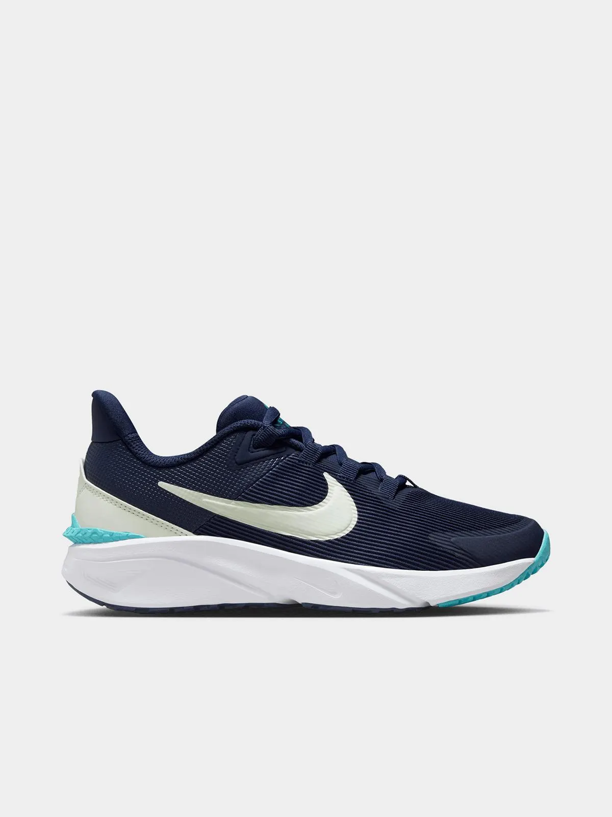 Nike Junior Grade-School Star Runner 4 Navy/Lime/Blue Running