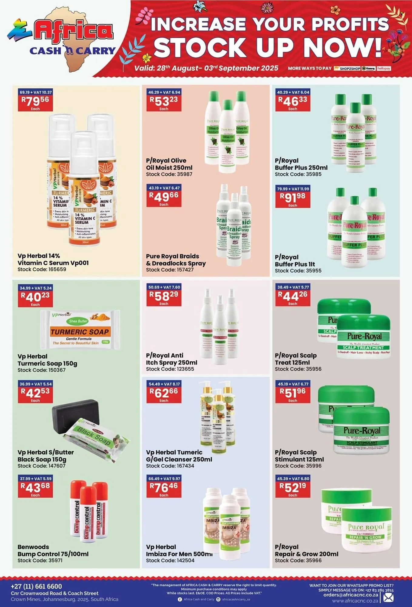 Africa Cash and Carry catalogue from 28 August to 3 September 2025 - Catalogue Page 36