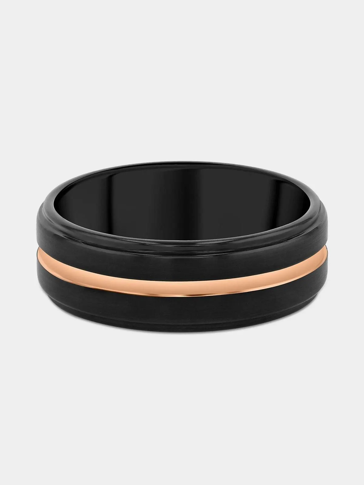 Tungsten Black & Gold Tone Ring