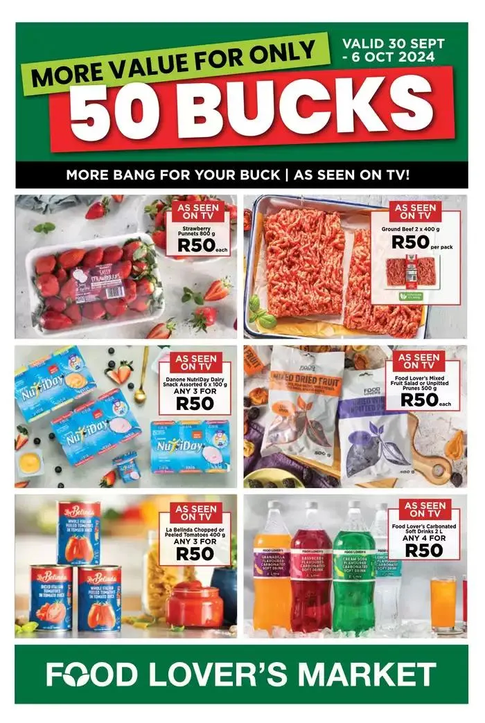 50Buck Eastern Cape - Promotion from 30 September to 6 October 2024 - Catalogue Page 1