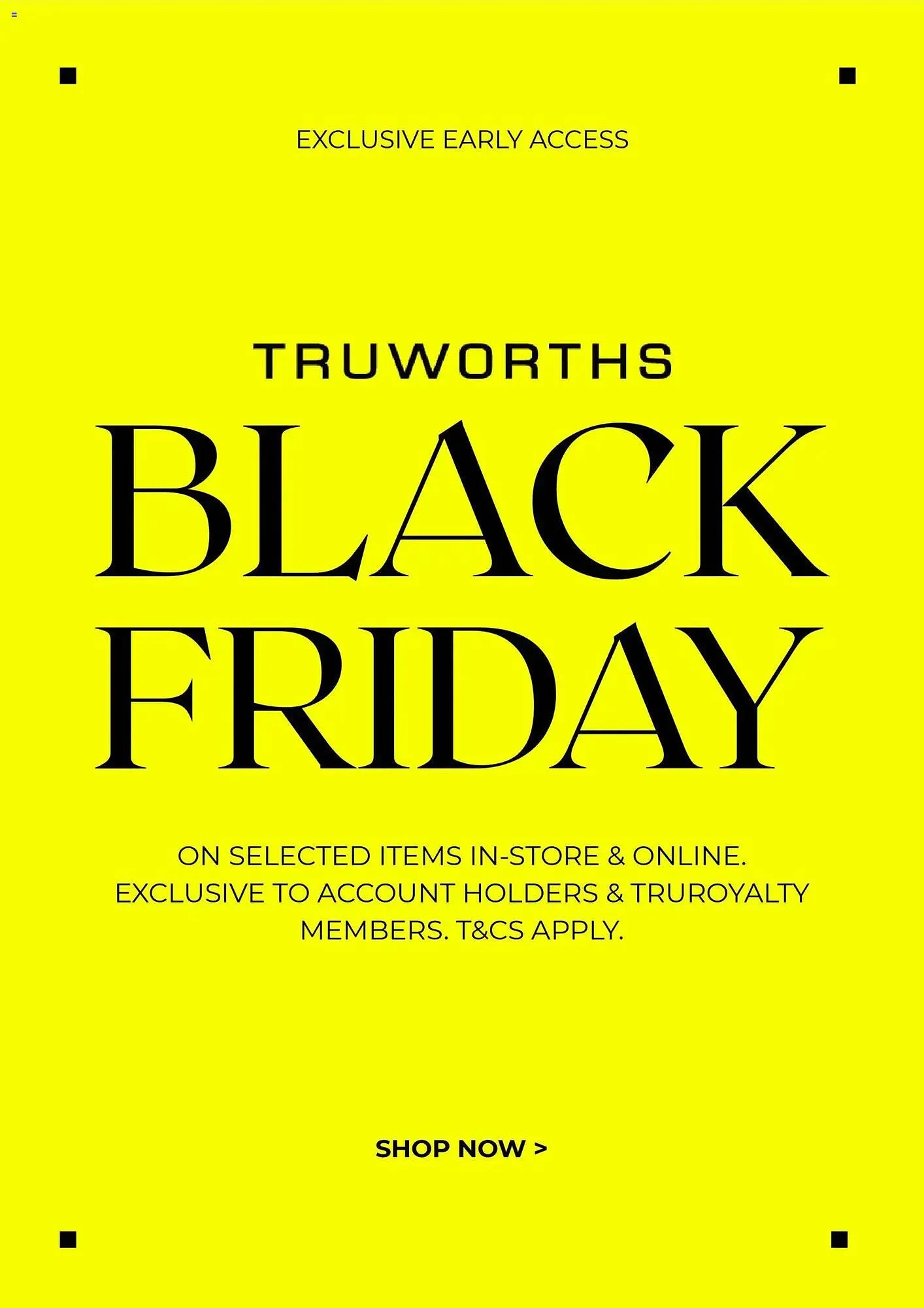 Truworths catalogue from 18 November to 30 November 2025 - Catalogue Page 1