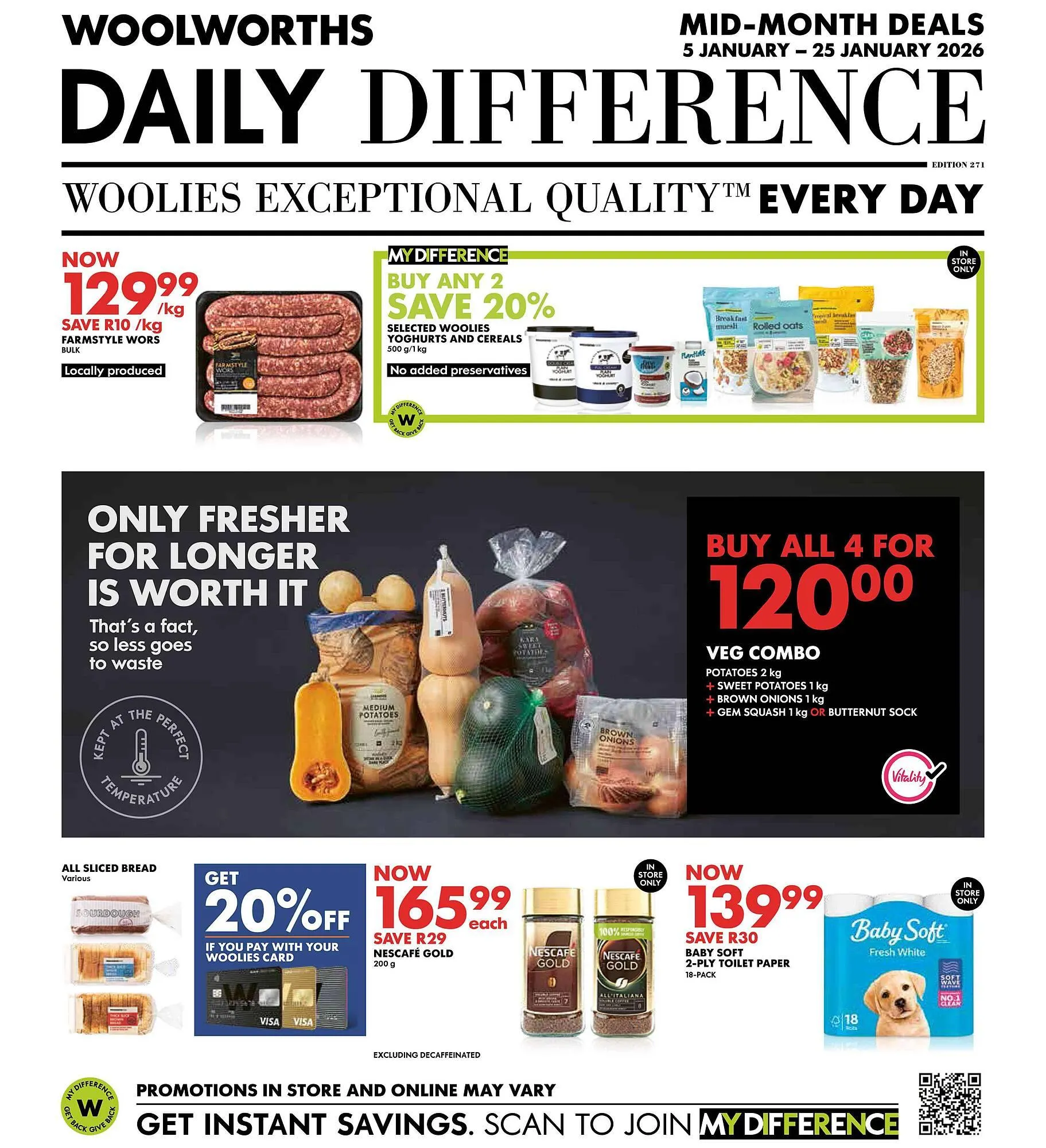 Woolworths catalogue from 5 January to 25 January 2026 - Catalogue Page 1
