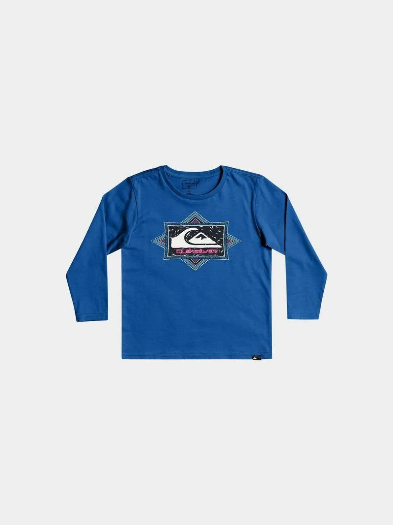 Boy's Quiksilver Blue Argosy Long Sleeve T-Shirt