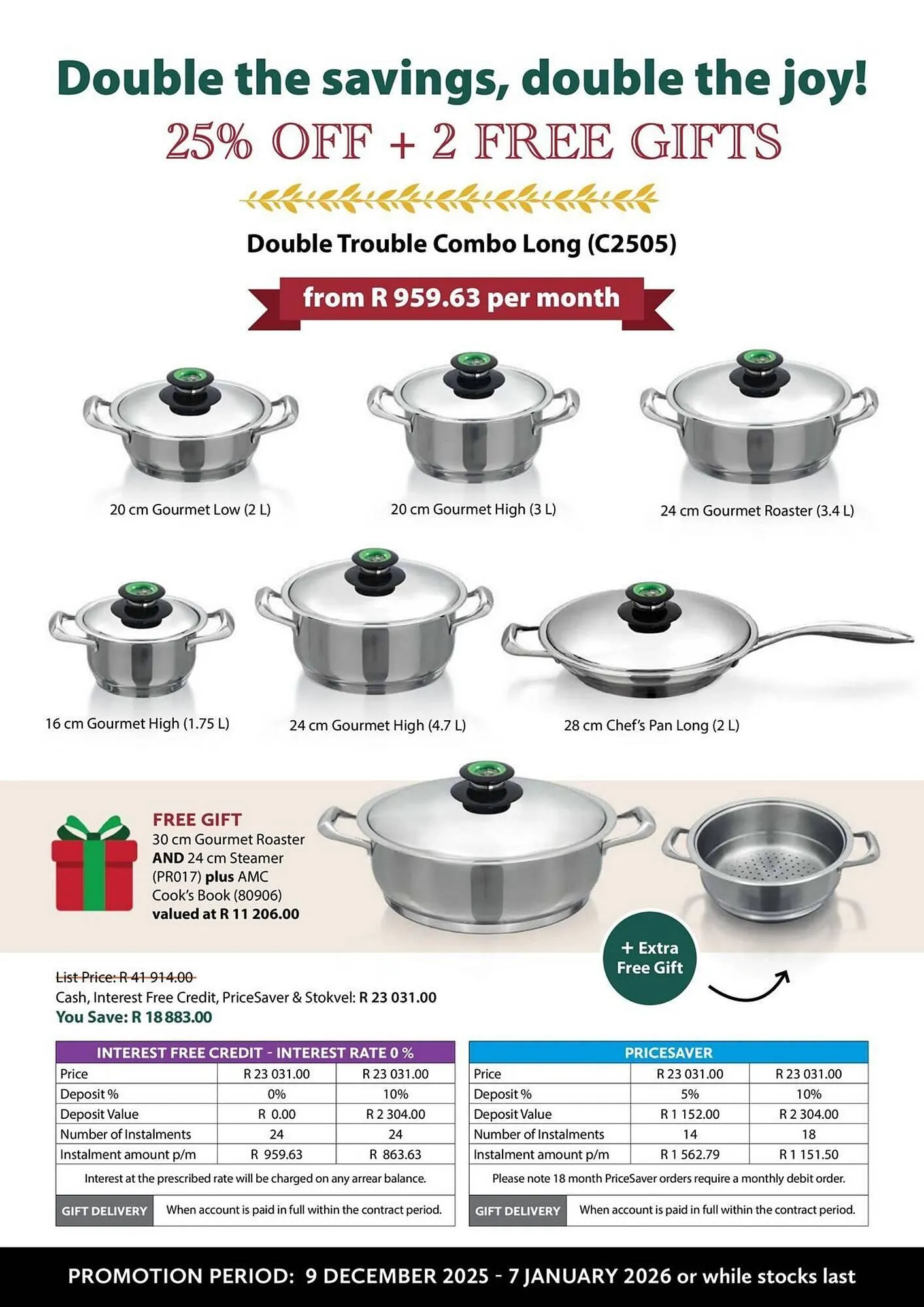 AMC Cookware catalogue from 9 December to 7 January 2026 - Catalogue Page 2