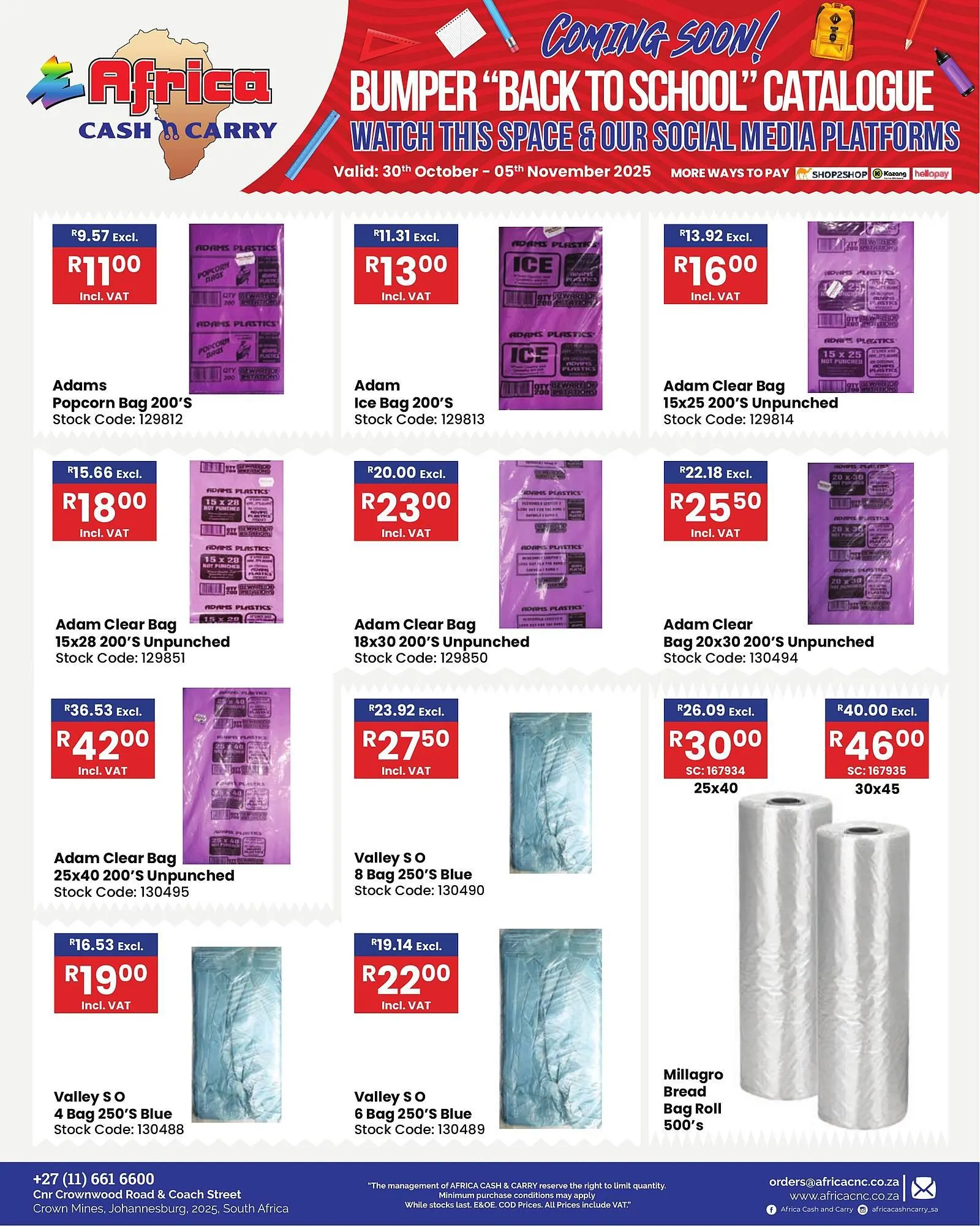 Africa Cash and Carry catalogue from 30 October to 5 November 2025 - Catalogue Page 43