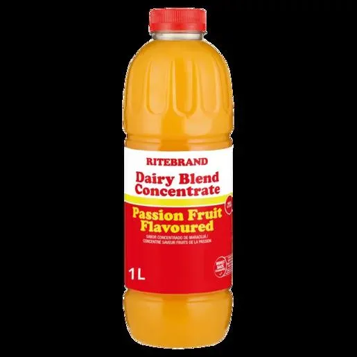 Ritebrand Passion Fruit Flavoured Dairy Blend Concentrate 1L