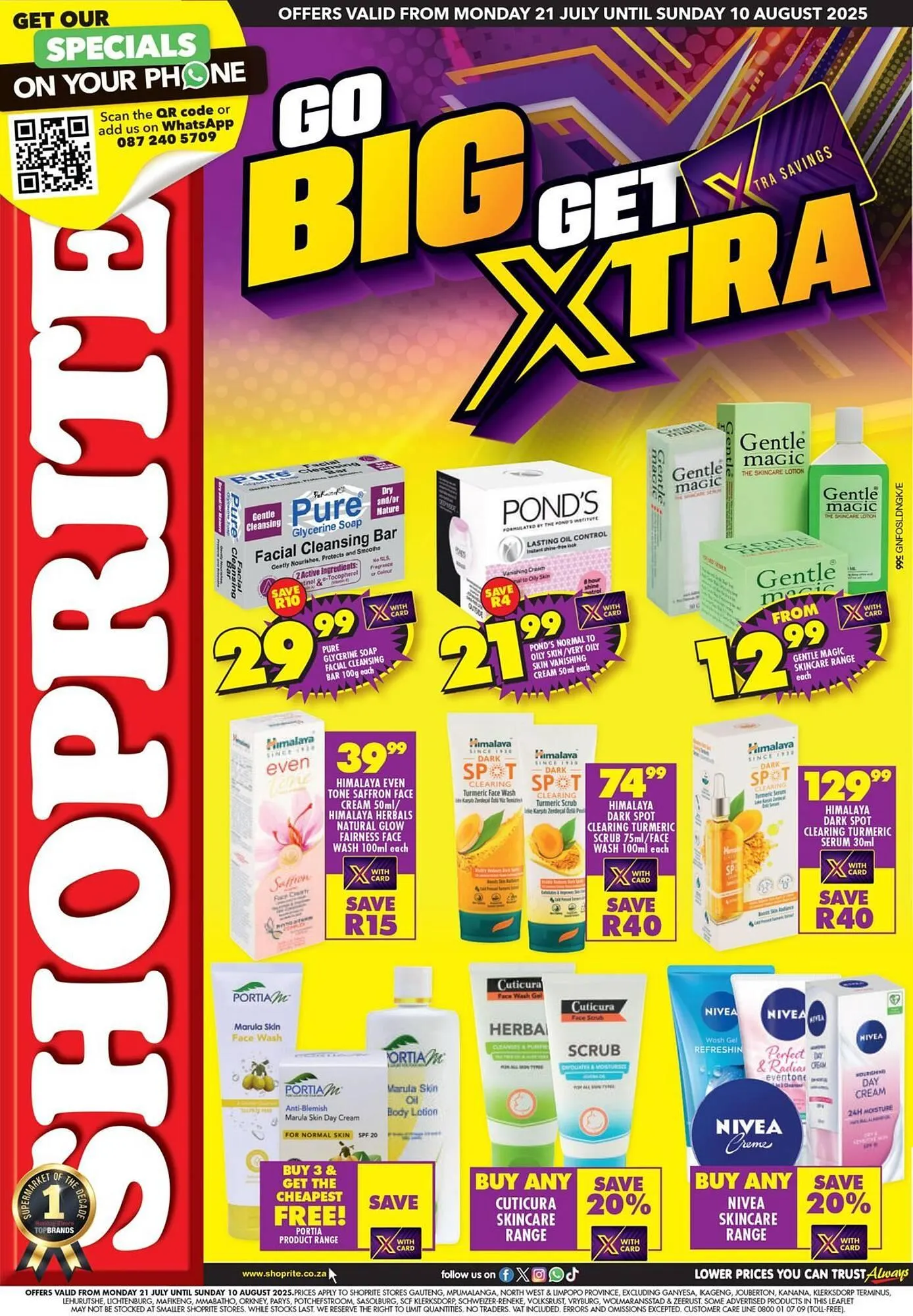 Shoprite catalogue from 22 July to 10 August 2025 - Catalogue Page 1