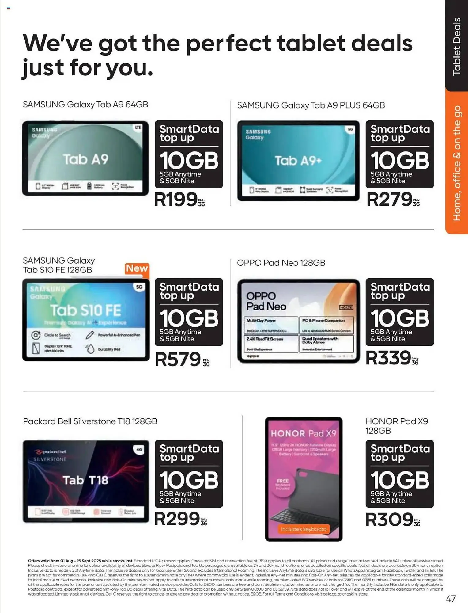 Cell C catalogue from 1 August to 15 September 2025 - Catalogue Page 47