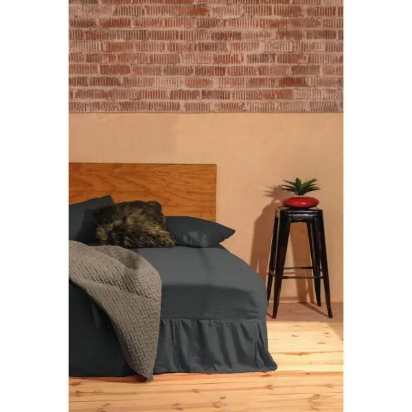 PC Micro Fibre 152cm Queen Easyfit Set - Charcoal