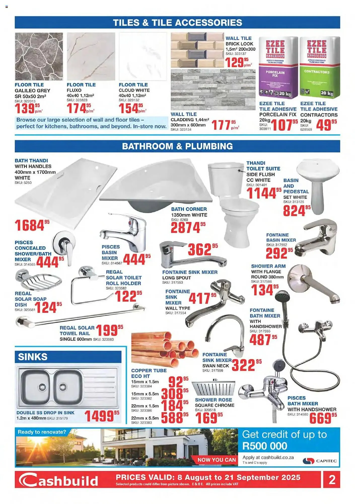 Cashbuild catalogue from 8 August to 21 September 2025 - Catalogue Page 2