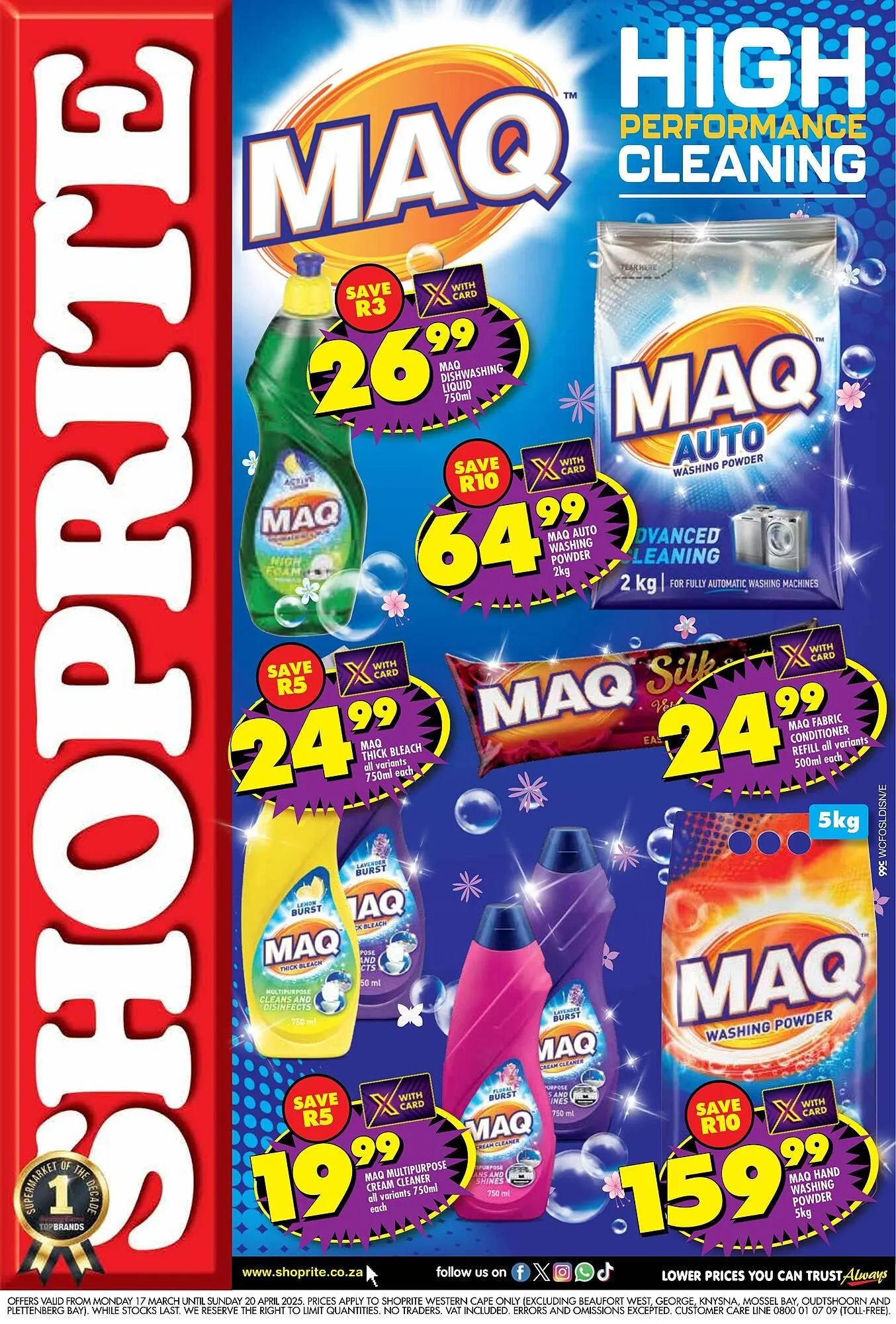 Shoprite catalogue from 17 March to 20 April 2025 - Catalogue Page 1