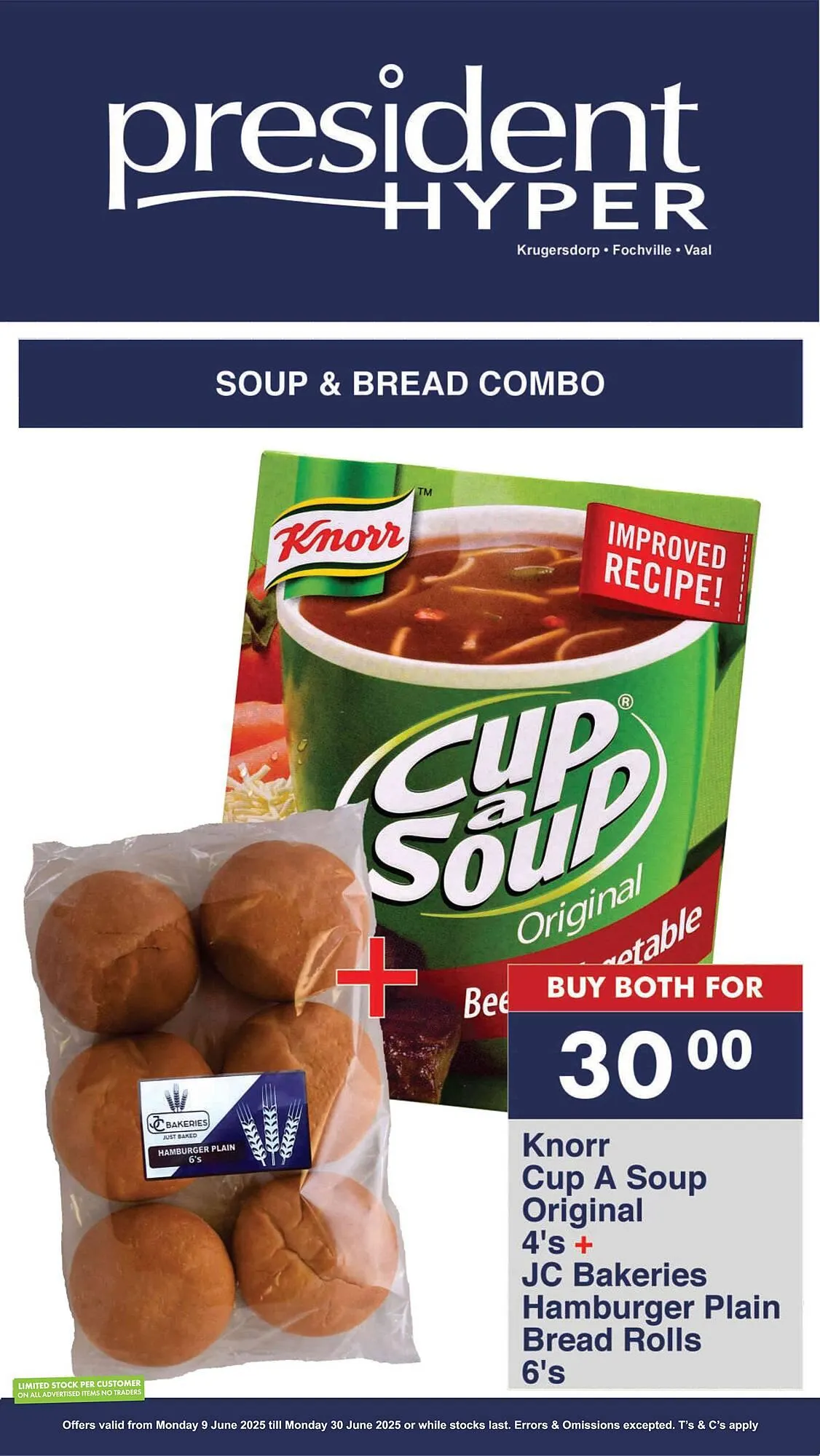 President Hyper catalogue from 9 June to 30 June 2025 - Catalogue Page 1