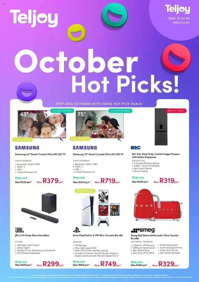 October Hot Deals. - 1