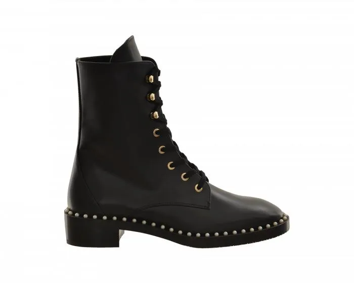 Stuart Weitzman Lace-up Ankle Bootie