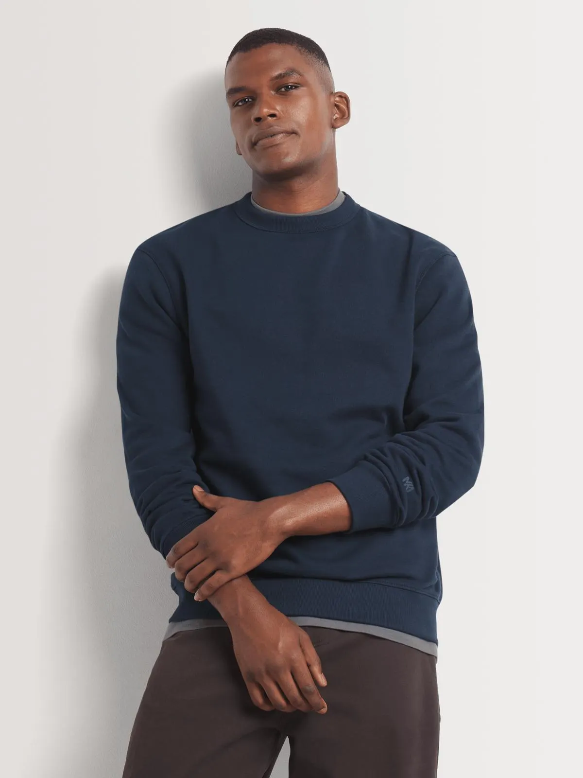 Men's Markham Basic Navy Crewneck