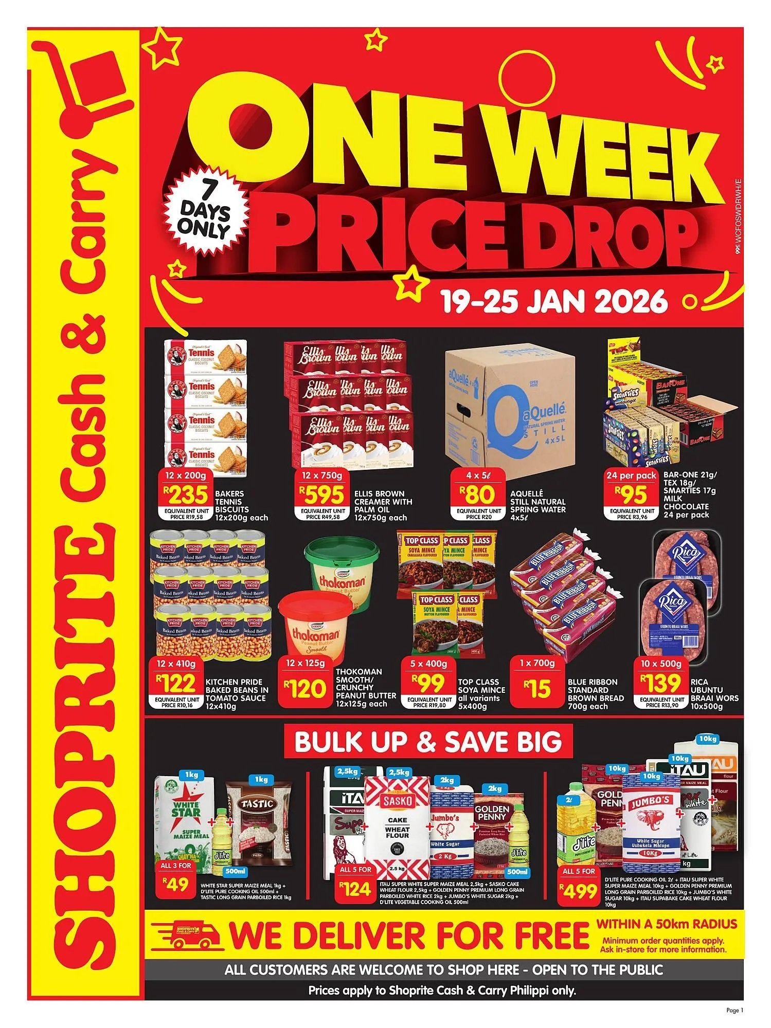 Shoprite catalogue from 19 January to 25 January 2026 - Catalogue Page 1