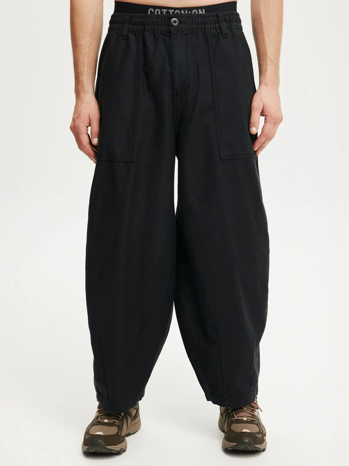 Men's Cotton On Black Super Baggy Balloon Pants