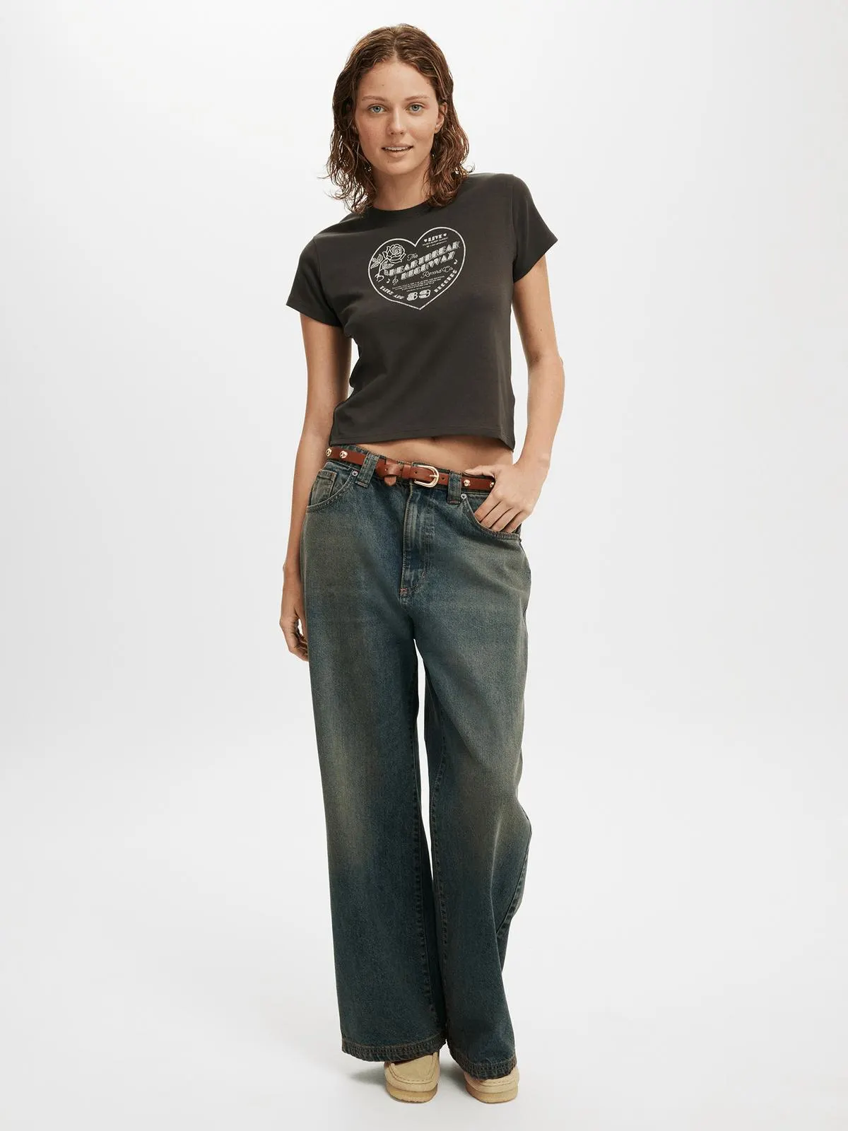 Women's Cotton On Black Baby Graphic T-shirt