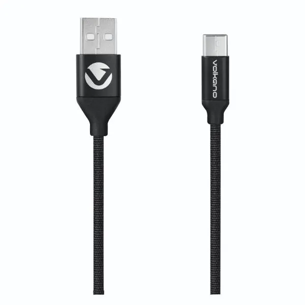 Volkano Weave Series Type- C Cable VK-20110-BK