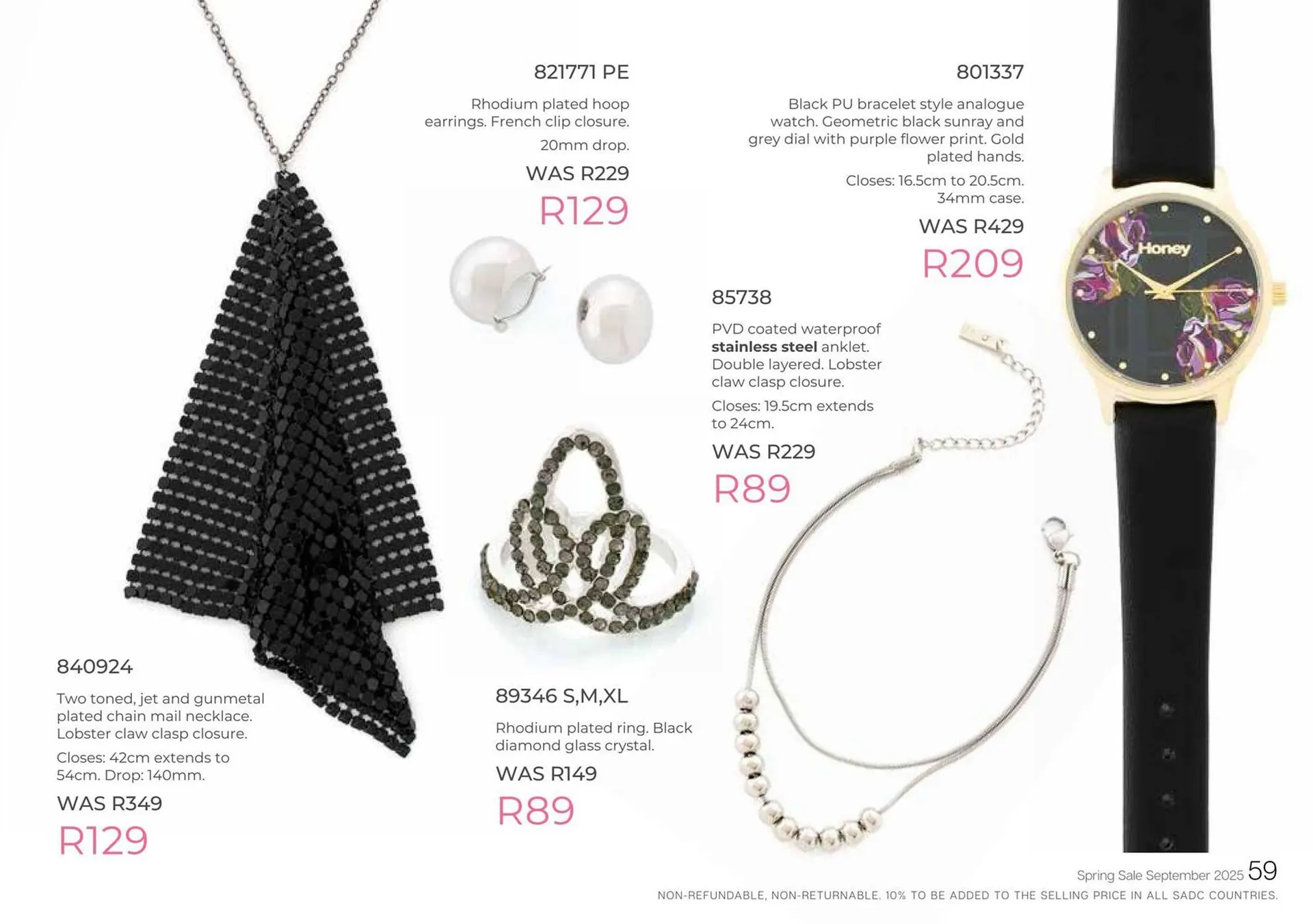 Honey Fashion Accessories catalogue from 3 September to 30 September 2025 - Catalogue Page 61