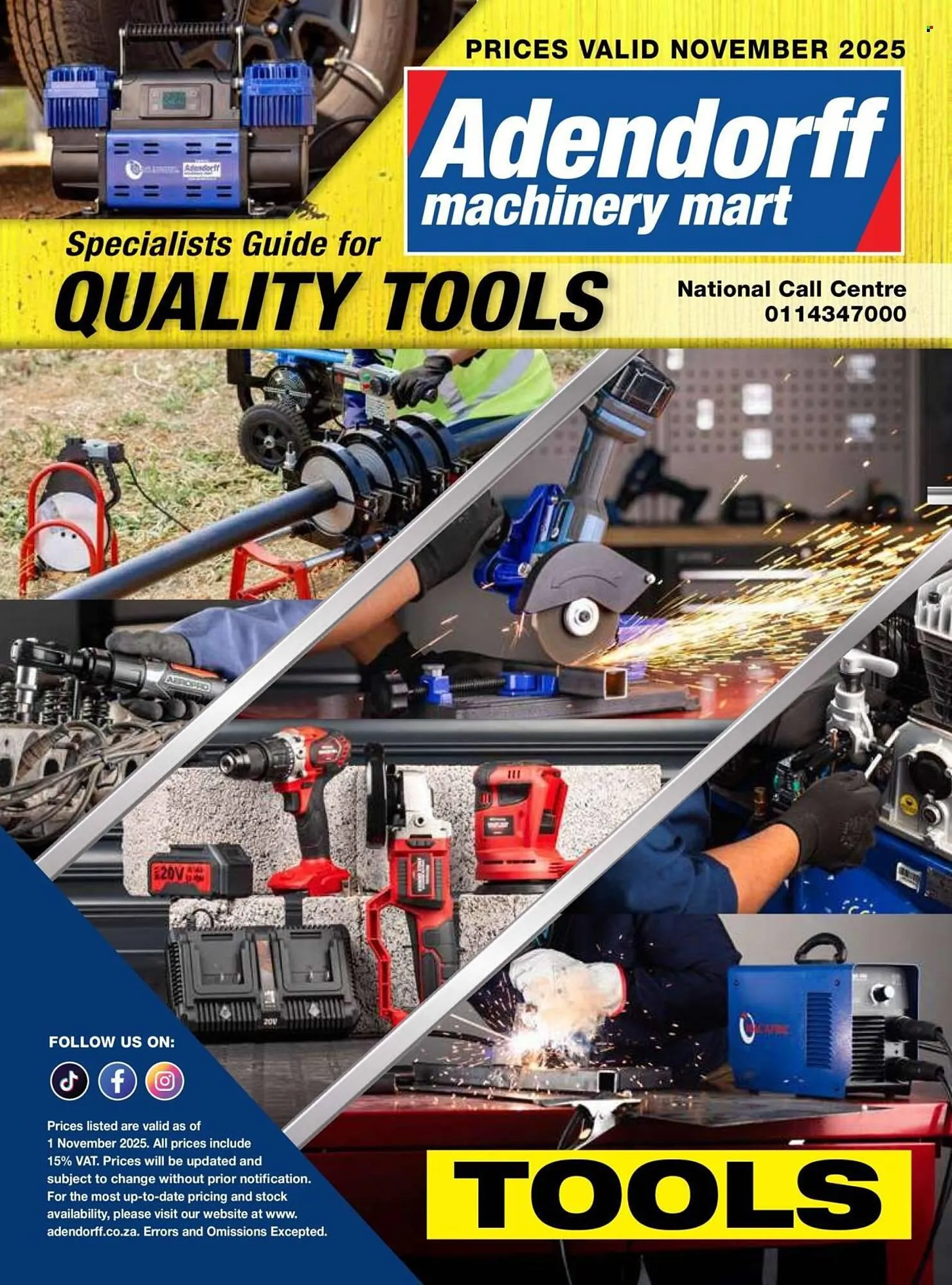 Adendorff Machinery Mart catalogue from 1 November to 30 November 2025 - Catalogue Page 1