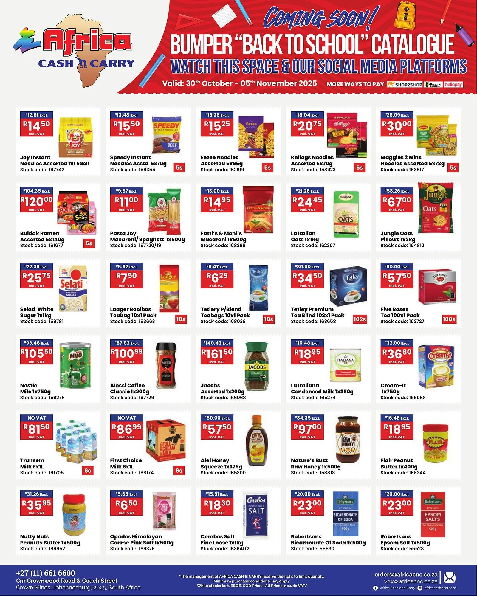 Africa Cash and Carry catalogue from 30 October to 5 November 2025 - Catalogue Page 17