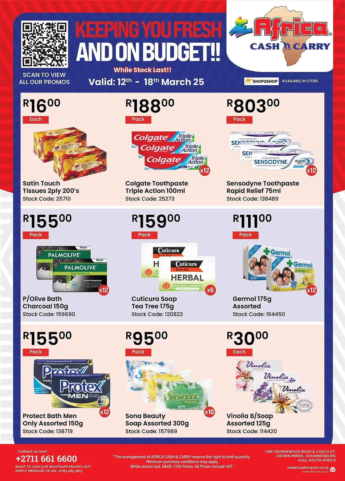 Africa Cash and Carry catalogue from 12 March to 18 March 2025 - Catalogue Page 1