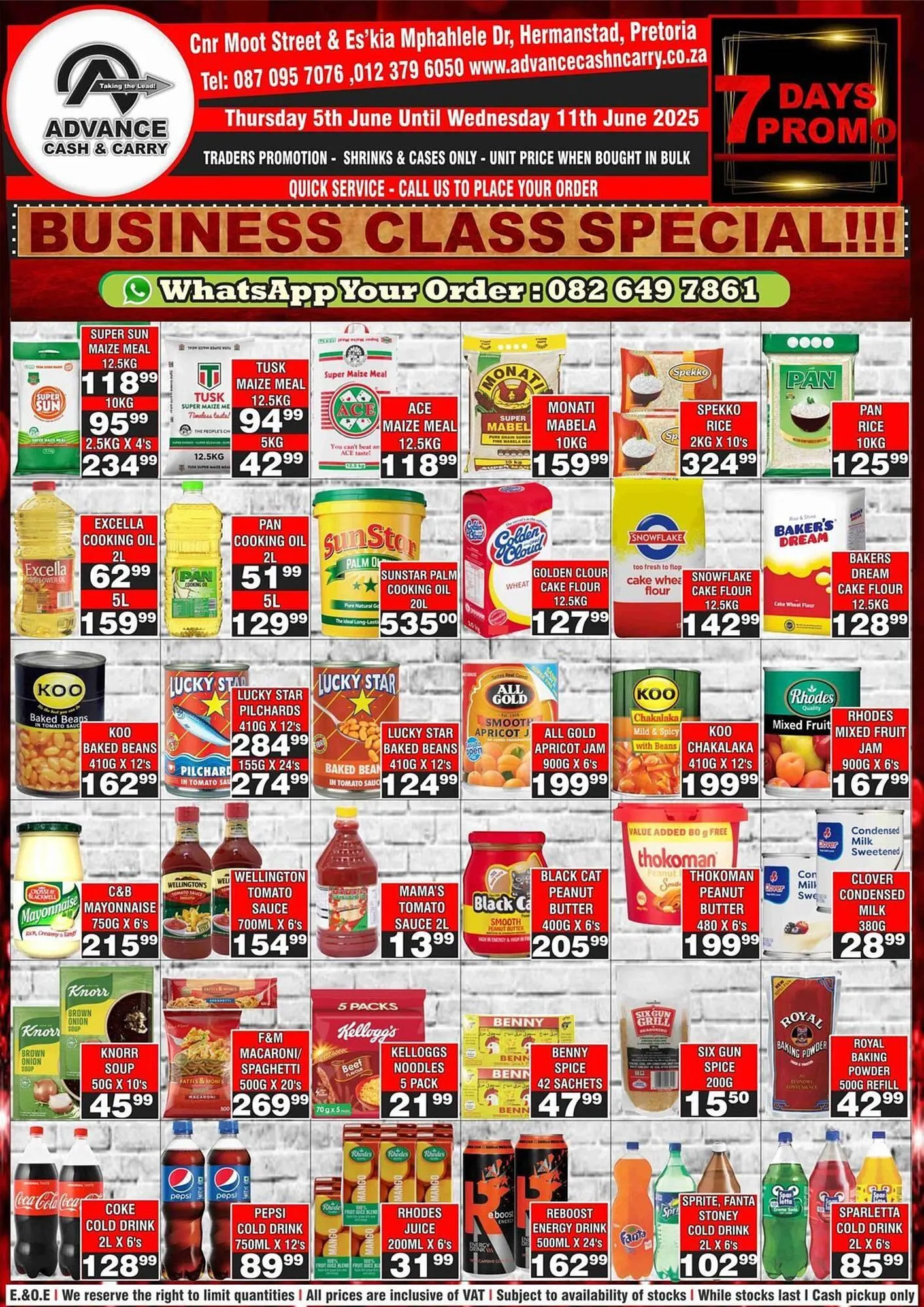 Advance Cash n Carry catalogue from 5 June to 11 June 2025 - Catalogue Page 1