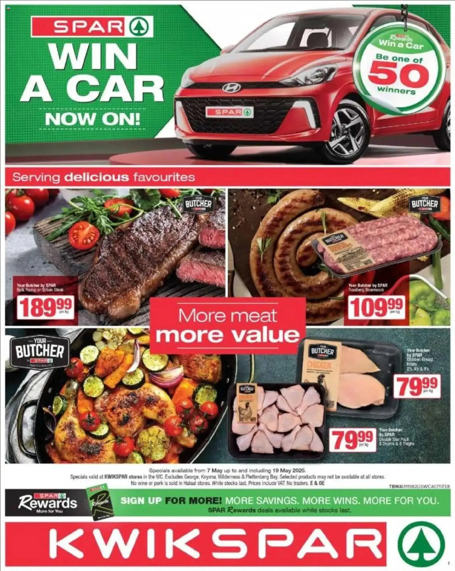KwikSpar catalogue from 7 May to 19 May 2025 - Catalogue Page 1