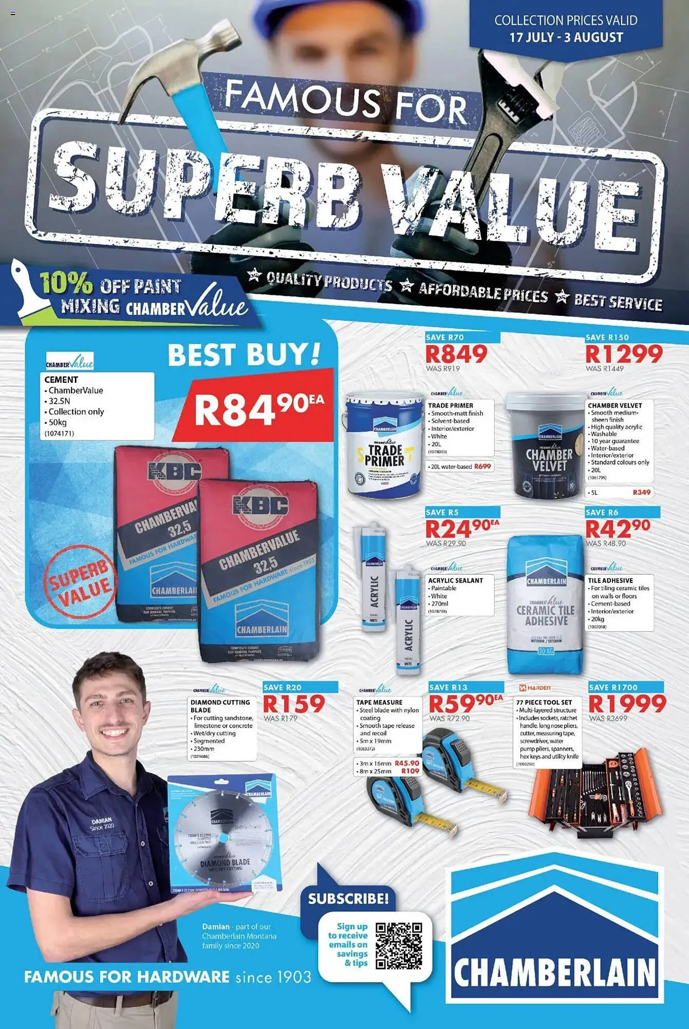 Chamberlain catalogue from 17 July to 3 August 2025 - Catalogue Page 1