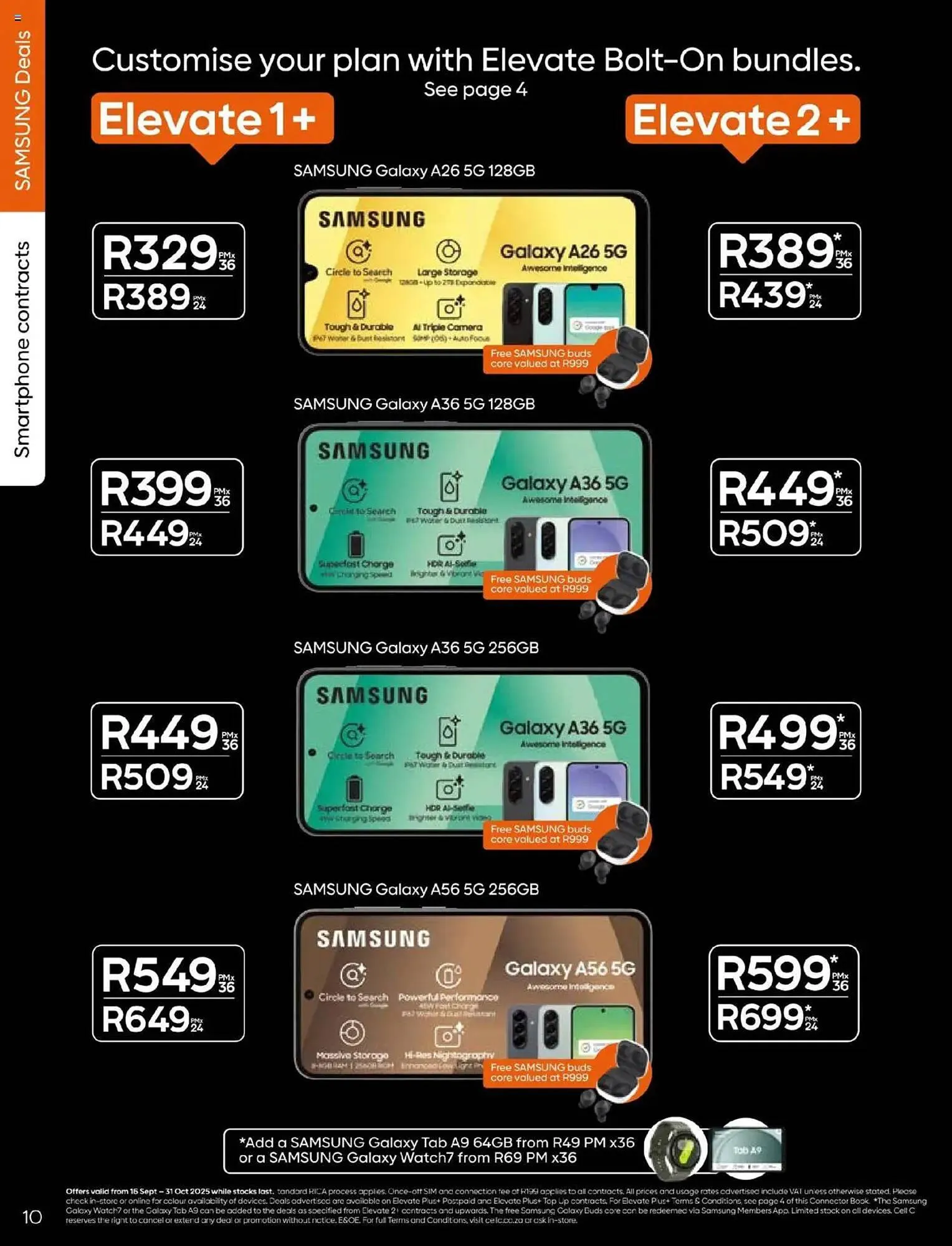 Cell C catalogue from 16 September to 31 October 2025 - Catalogue Page 10
