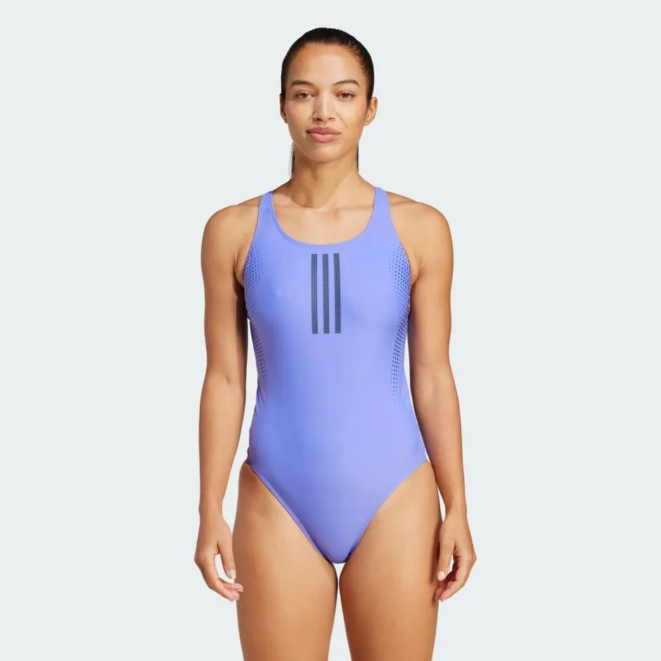 3-Stripes Graphic V-Back Swimsuit