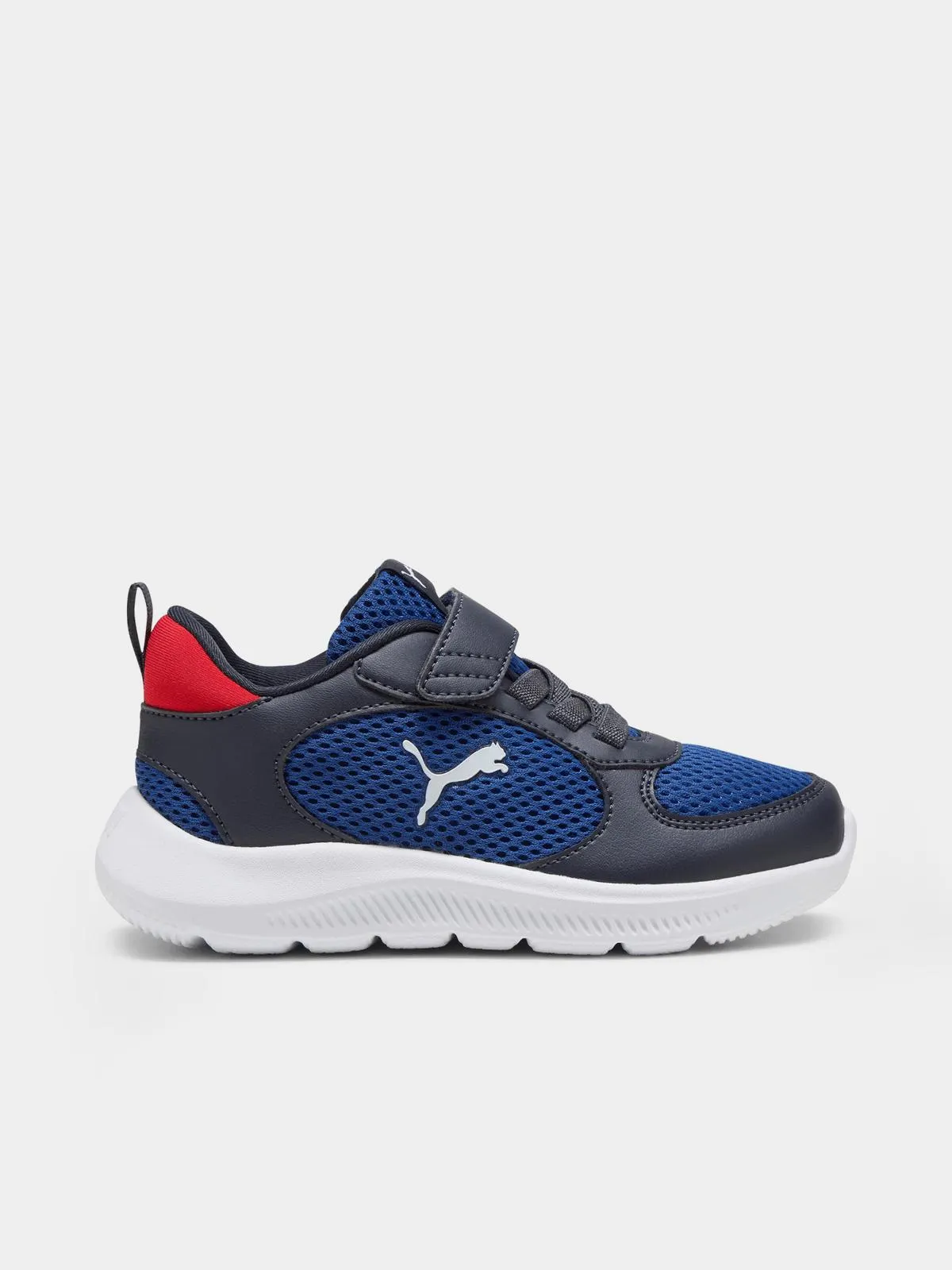 Kids Puma Funracer Navy/White Sneaker