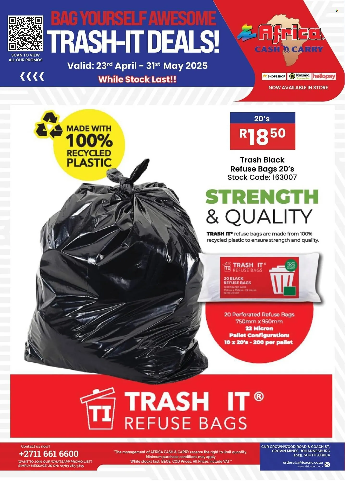 Africa Cash and Carry catalogue from 23 April to 31 May 2025 - Catalogue Page 1