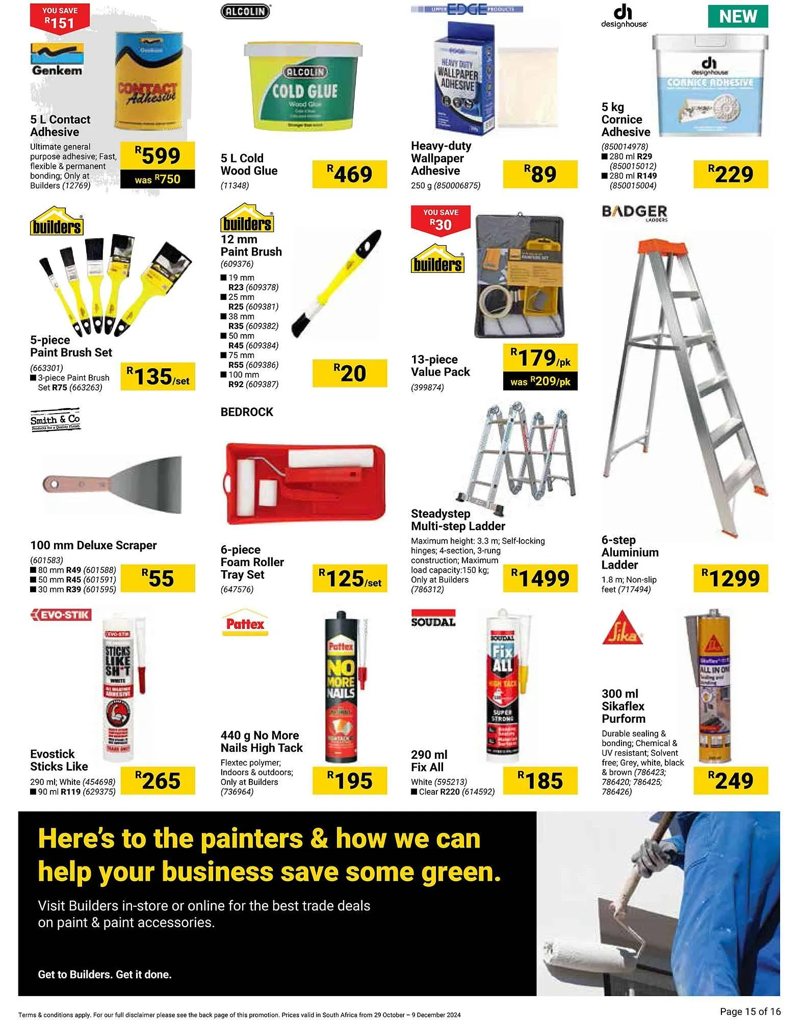 Builders Warehouse catalogue from 29 October to 9 December 2024 - Catalogue Page 15