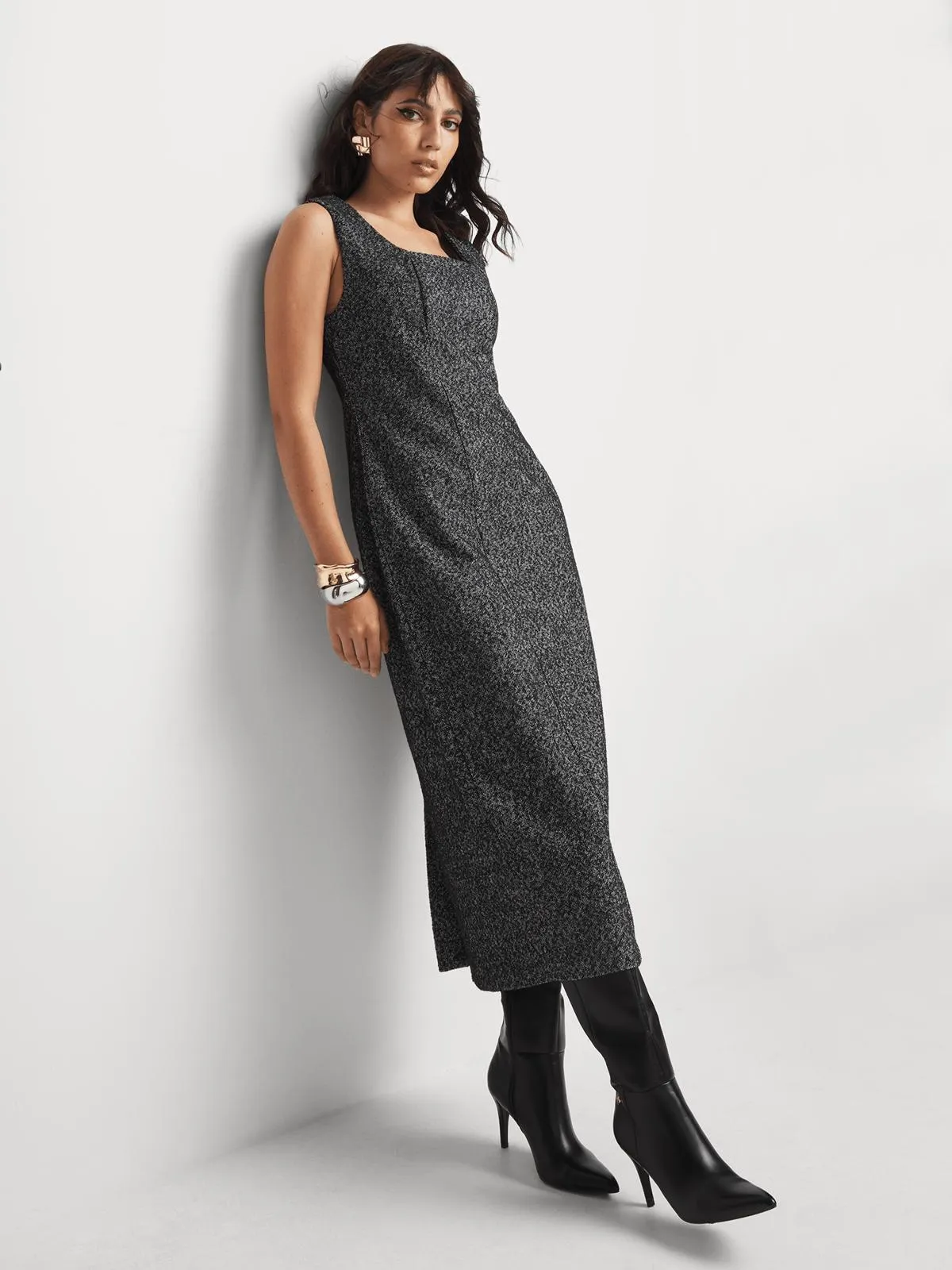 Melton Shift Dress