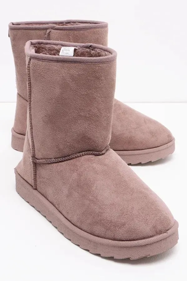 Mid length comfy boot natural