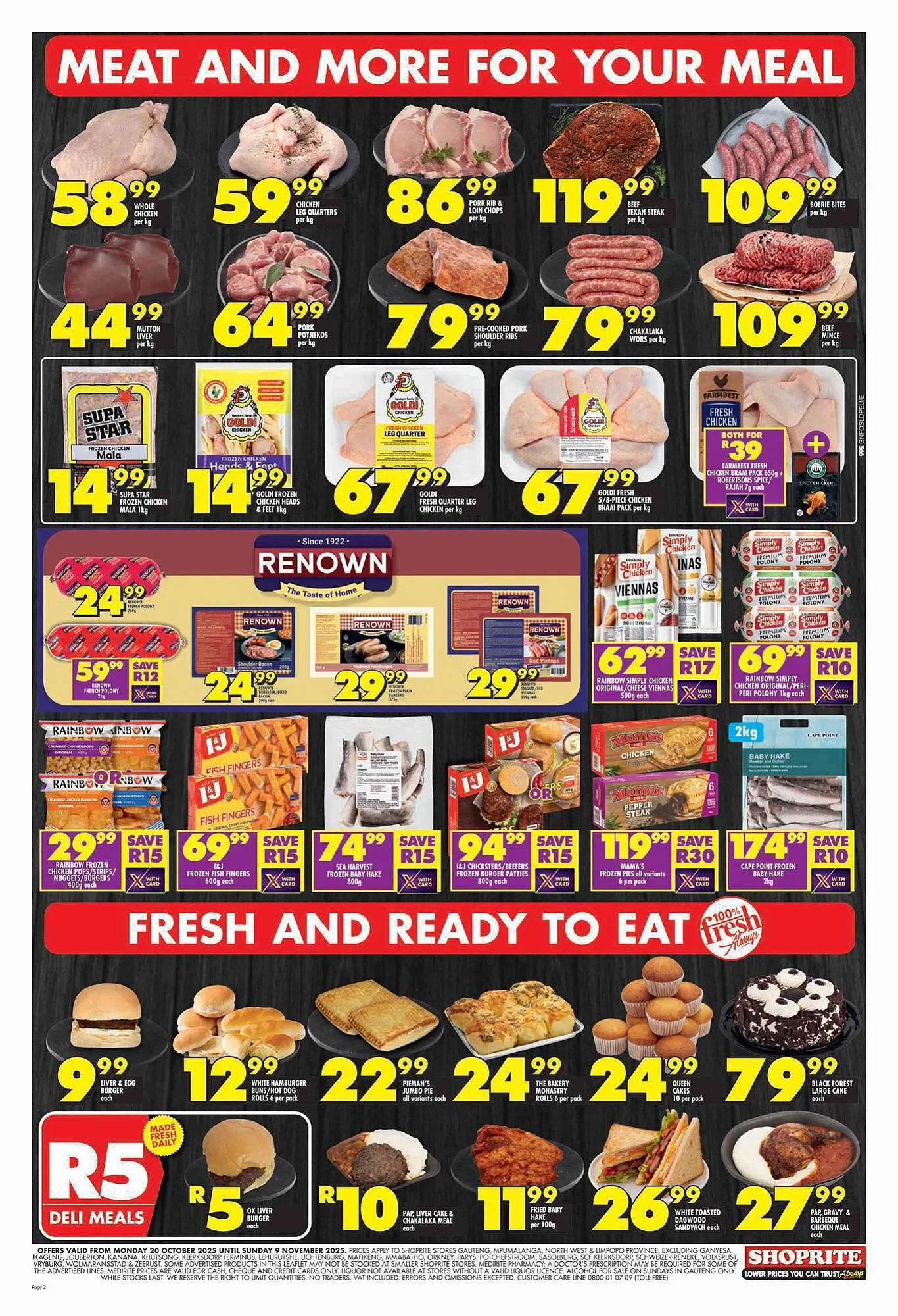 Shoprite catalogue from 20 October to 9 November 2025 - Catalogue Page 2