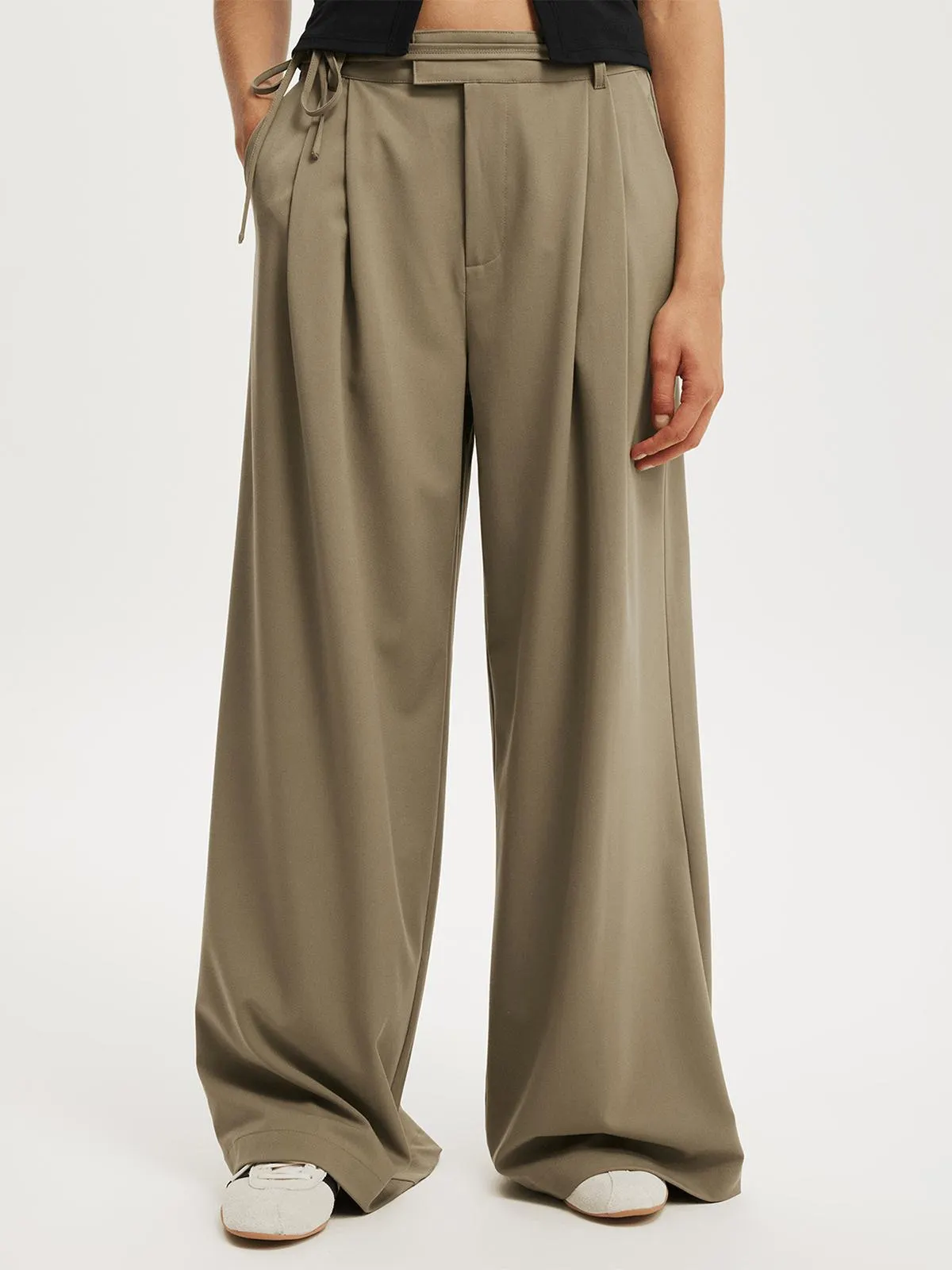 Women's Cotton On Taupe Izzy Pleated Suiting Pants