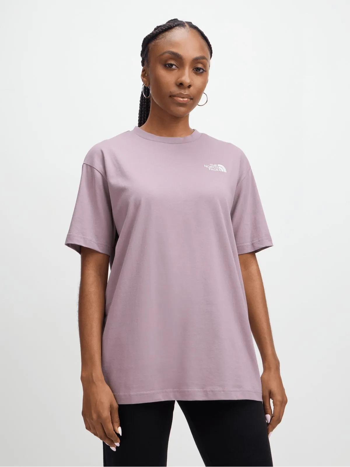 The North Face Womens Essential Oversized Ashen Purple Tee