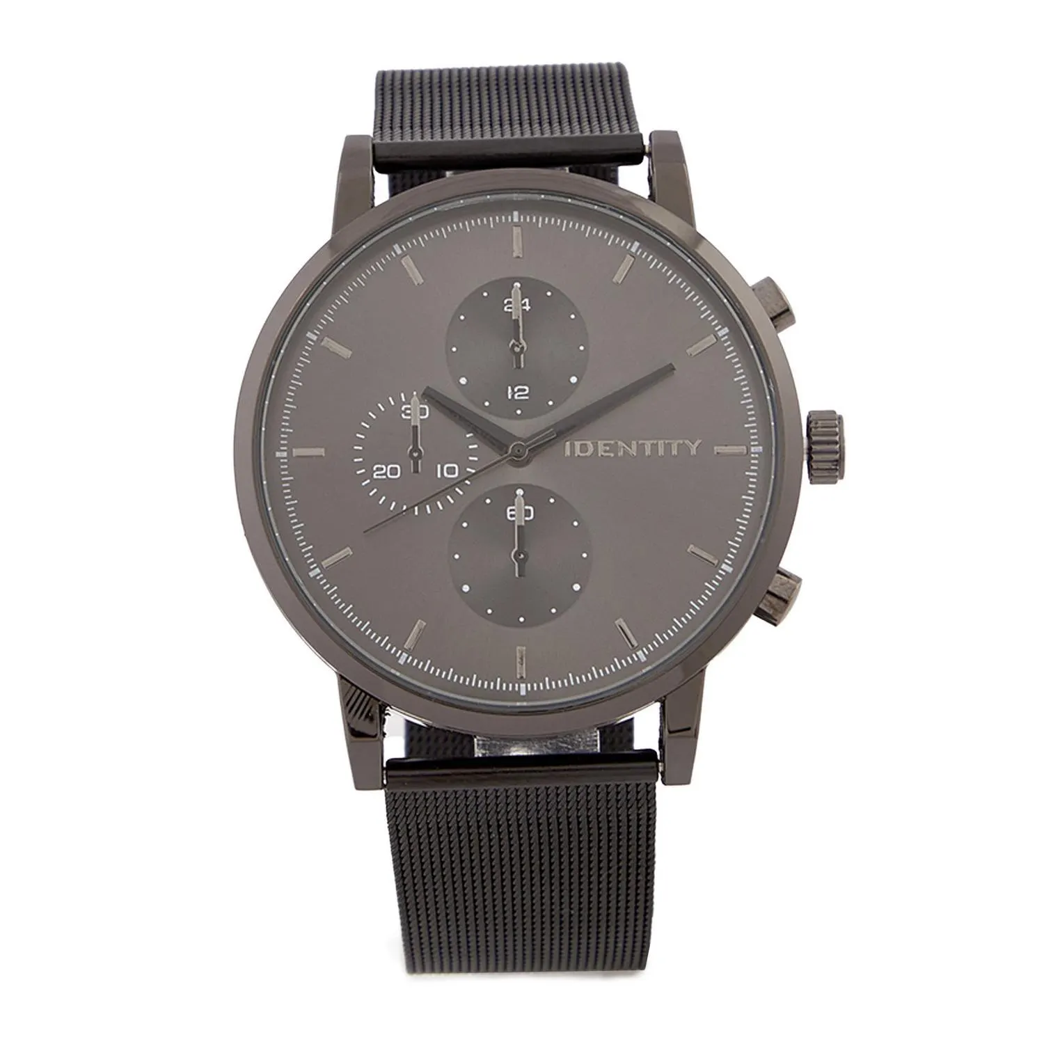 Grey Mesh Strap Watch
